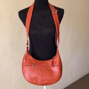 Longchamp Crossbody Hobo Bag Burnt Orange